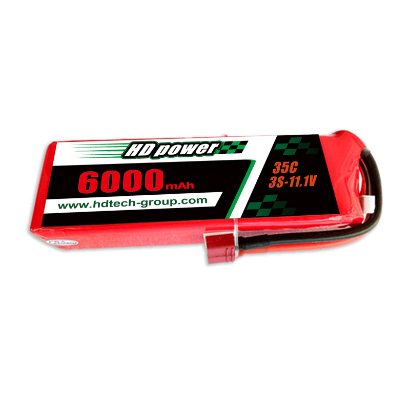 Batería lipo HD POWER 6000mAh 35C 3S 11.1V