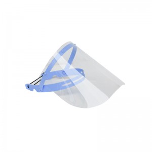 EN 166 Protector facial desmontable anti salpicaduras Pantalla facial de seguridad Pantalla facial de plástico con marco ajustable