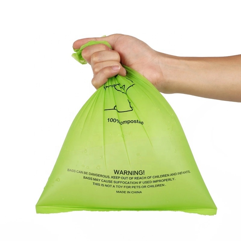 Bolsas de basura biodegradables para mascotas bolsas de mierda compostables bolsas biodegradables de almidón de maíz