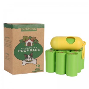 Bolsa biodegradable para desechos de perros Bolsas ecológicas para caca de perro Bolsas biodegradables de almidón de maíz compostable de buena calidad