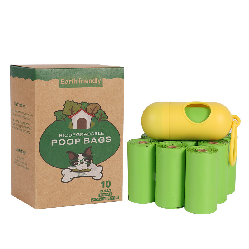 Bolsa biodegradable para desechos de perros Bolsas ecológicas para caca de perro Bolsas biodegradables de almidón de maíz compostable de buena calidad