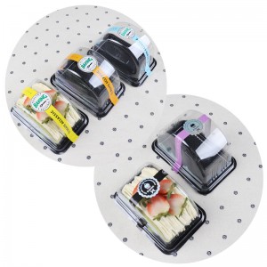 Caja de embalaje de pastel biodegradable y compostable respetuoso con el medio ambiente