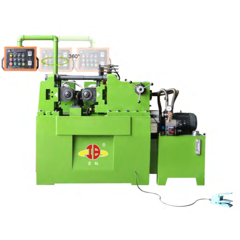 Precio de la máquina de laminación de roscas hidráulica automática de dos ejes Hongbo HB-50 en China diámetro 6-50 mm