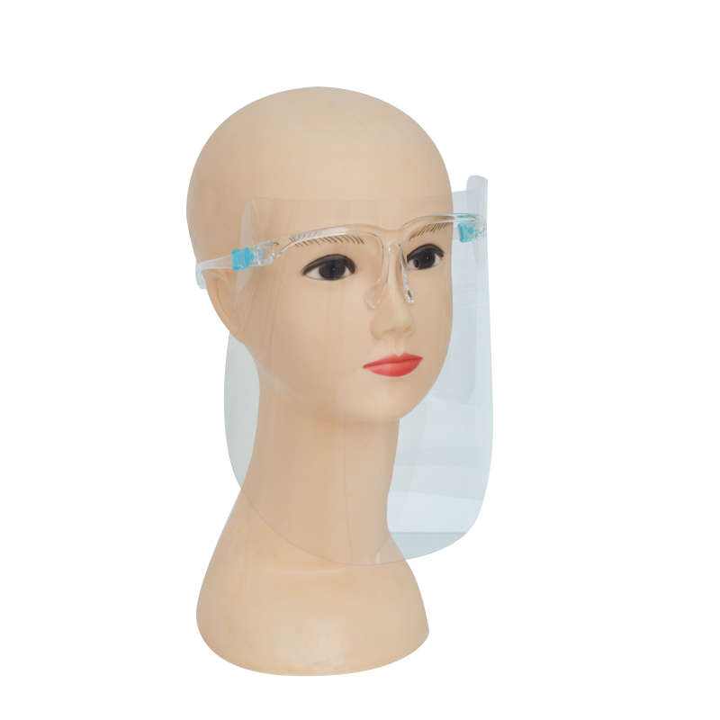 2021 Stock de fábrica, protector de cara completa, protector facial, visera transparente, protector facial para gafas