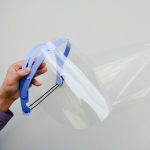 Visera de protección facial dental desmontable anti salpicaduras Viseras de protección facial ajustable Pantalla facial transparente