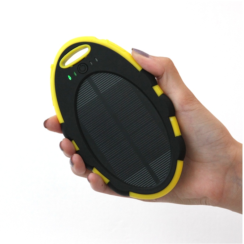 Puertos USB duales del cargador de energía solar móvil 4000mAh del banco de la energía solar portátil