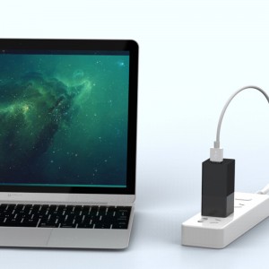 Cargador PD de 65 W Cargador rápido de 2 puertos GaN Tech