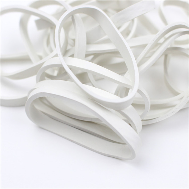 Diámetro personalizable 38 mm blanco ensanchado banda de goma de alta elasticidad y resistencia al envejecimiento para la cultura de la oficina y la educación ventas directas de fábrica