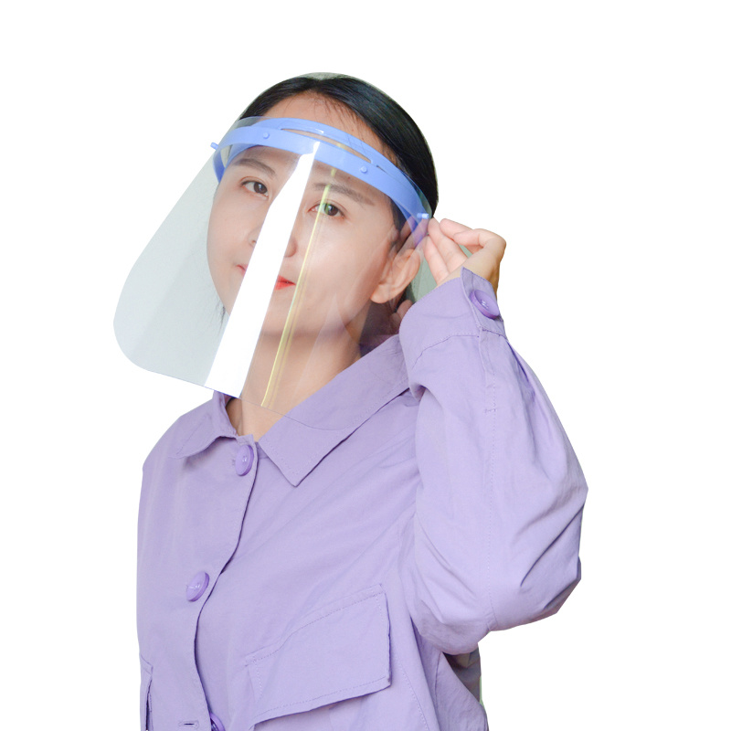 Visera dental desmontable anti salpicaduras personalizada Protector facial ajustable transparente para la venta