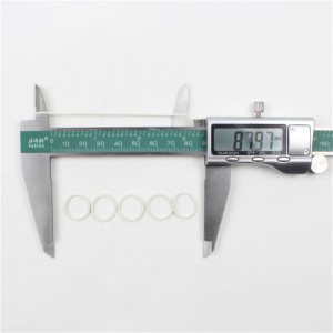 Factoty ventas directas mini bandas de goma blancas anillo de goma de dureza de alta elasticidad para paquete de línea de datos