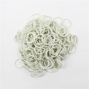 Factoty ventas directas mini bandas de goma blancas anillo de goma de dureza de alta elasticidad para paquete de línea de datos