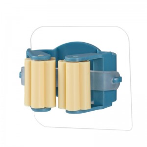 Soporte de escoba para fregona de plástico plano montado en la pared de JASON,nuevo y potente clip de fregona montado en la pared desmontable sin costuras