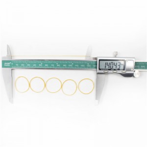 Banda de goma práctica cultural y educativa de oficina de alta elasticidad amarilla de color sólido personalizado de fábrica