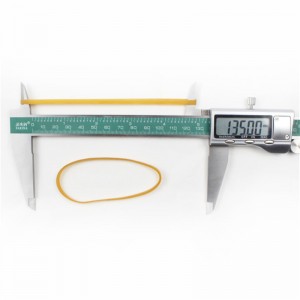 Banda de goma industrial antienvejecimiento y resistente a altas temperaturas transparente amarilla personalizada de fábrica