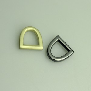 Chapado brillante de moda D Hebillas, Anillos D, Accesorios de metal para Bolsa
