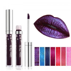 Brillo líquido lápiz labial diamante impermeable lipgloss metálico