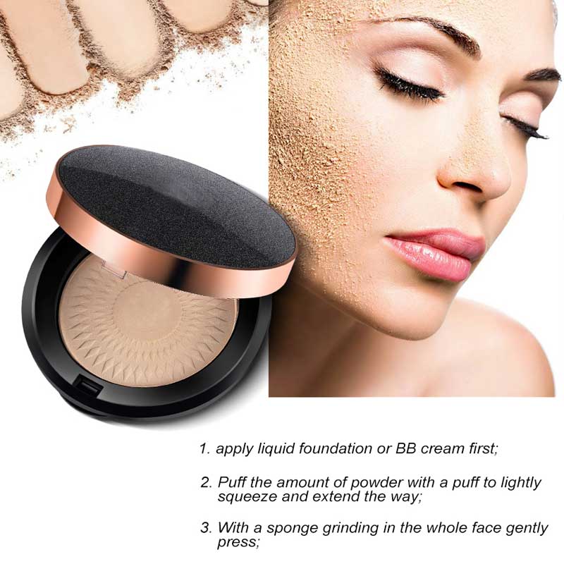 Maquillaje cosmético personalizado Polvo prensado compacto