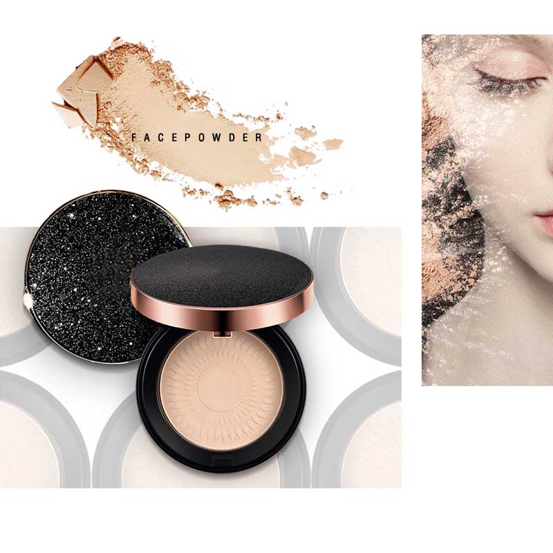 Maquillaje cosmético personalizado Polvo prensado compacto