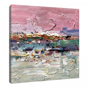 Marco de lona abstractonuevo diseño pintado a mano decoración para el hogar foto pintura de piso