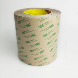 La cinta industrial de dos caras de alta viscosidad de la película de alta viscosidad de Subtrate-Free 468 se puede cortar en cualquier tamaño