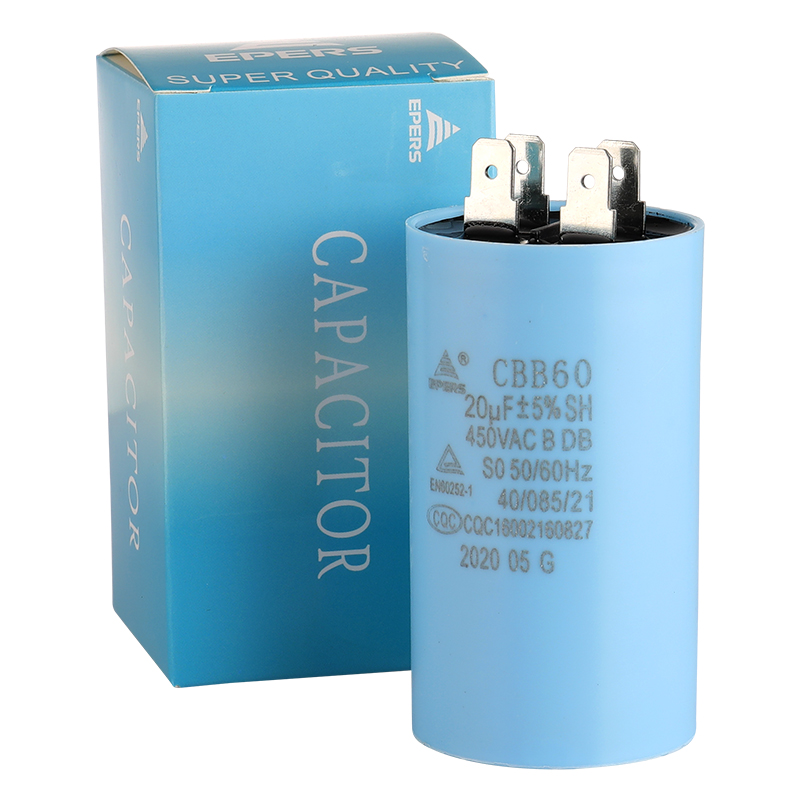 CBB60 Capacitor 450V 20UF 40/85/21 B CQC para aire acondicionado y refrigerador