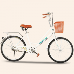 Popular 24 \\\\ \'\\\\\' 26 pulgadas Bicicleta Hombre y mujer High Carbon City Bike con la cesta