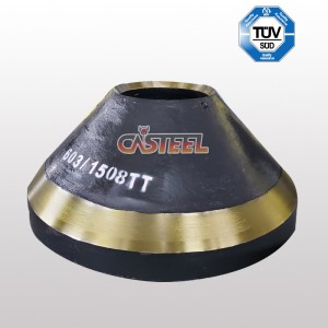 Terex PEGSO TC1000, TC1150, TC1300 Conero Concebo cóncavo&Mantle MN22CR2