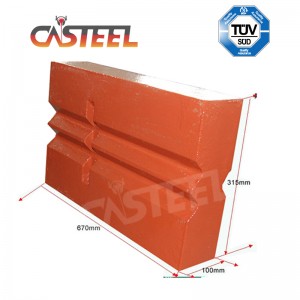 Piezas de la trituradora para construir residuos y reciclaje de asfalto.