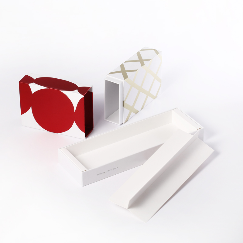 Paquete de caja corredera de papel rígido de alta calidad personalizado Embalaje para regalo