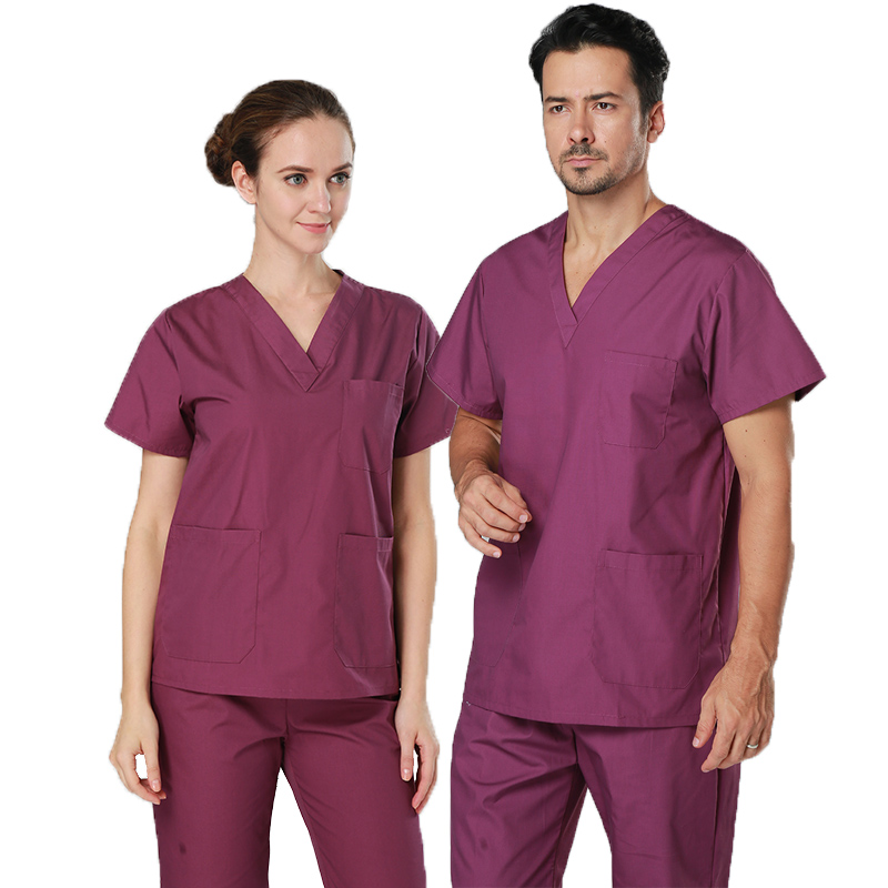 Enfermera Doctor Uniform Tops Pantalones Scrub Scrubs Logotipo personalizado