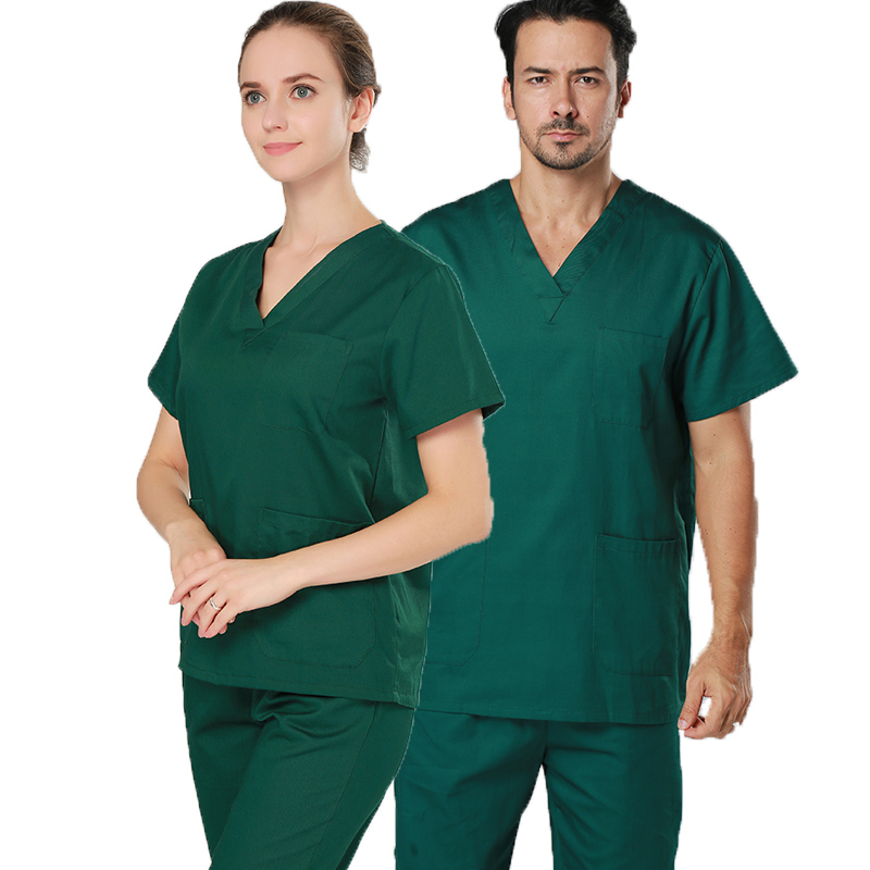 Enfermera Doctor Uniform Tops Pantalones Scrub Scrubs Logotipo personalizado