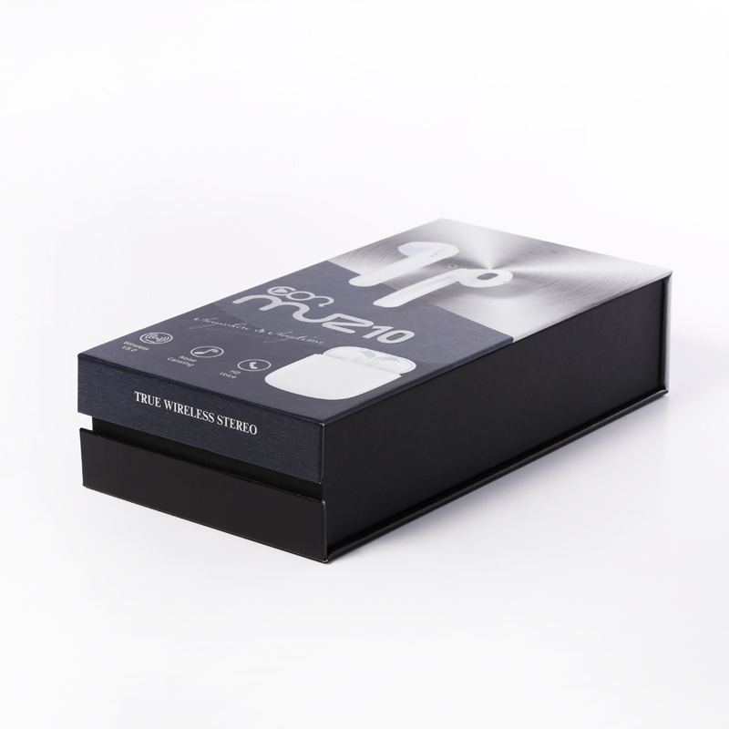 Cajas de embalaje de papel de tapa de auriculares de gran capacidad de lujo personalizado