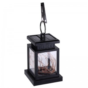 Linterna energía solar twinkle led vela solar iluminación al aire libre jardín cobre amarillo claro patio paraguas árbol colgando