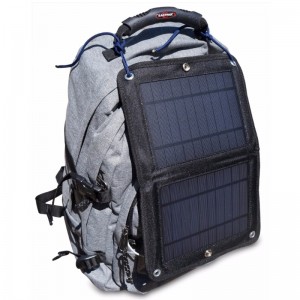 Venta al por mayor Precio 6W Nuevo Tecnología Plegable Paneles solares Cartera Cartera Bolsa de panel solar para teléfono móvil