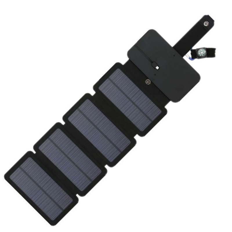 Panel solar plegable plegable de 5W impermeable para el panel solar plegable con el cargador USB