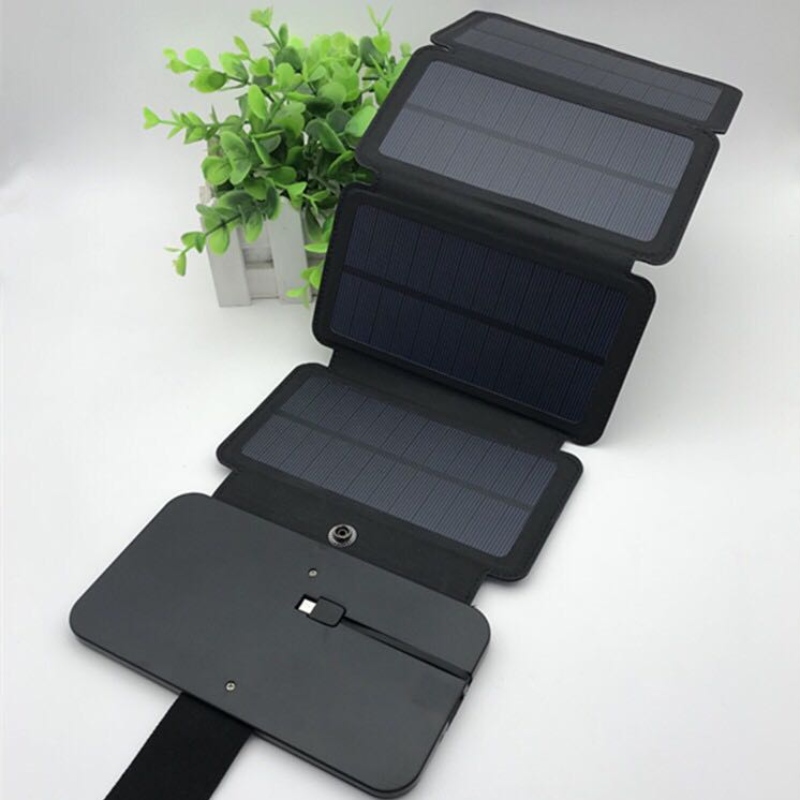 Panel solar plegable plegable de 5W impermeable para el panel solar plegable con el cargador USB