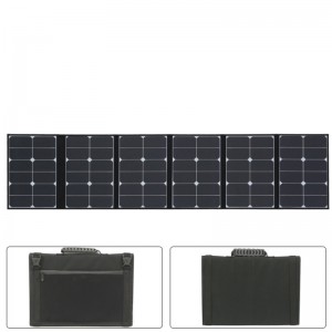 Color de camuflaje 120 vatios plegable bolsa solar manta solar para camping y techo de yates