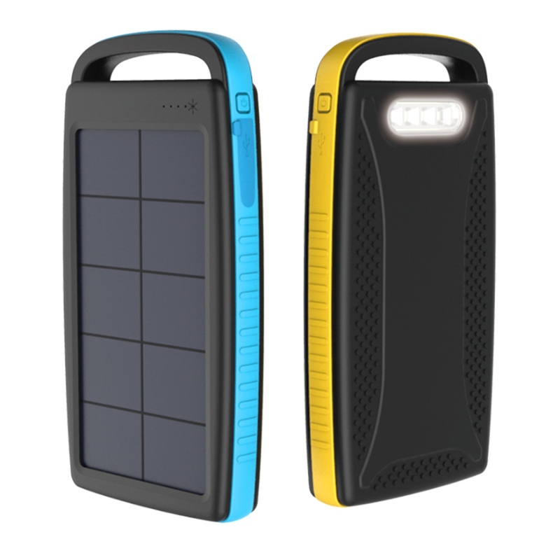 Amazon impermeable doble cargador solar al aire libre portátil Power Bank para senderismo y viajar