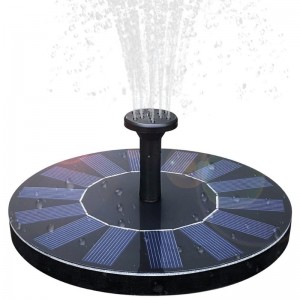 Fuente Fast Fuente Solar Birdbath Fountain, Kit de paneles solares de 1.4W BOMBA DE AGUA SOLAR POWERED FOUNTAIN FOUNTAIN KIT FUENTE DE AGUA SOLAR