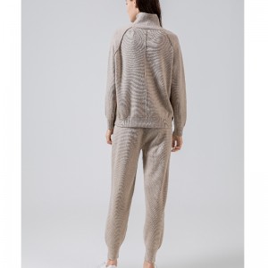 Fashionable Casual Joker Knit Sports 2 pieza Set 69025#