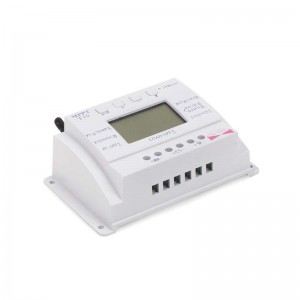 Controlador regulador de carga de panel solar PWM 20A 10A T10 T20 12V 24V AUTO LCD LIGHT Y TEMPORIZADOR DUAL