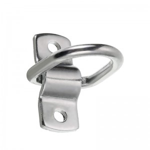 D-Ring Anchor Anchor 12x 1/4 \\\\ \'\\\\\' Ring de acero inoxidable Ring Trailer D Ring Ane Downs, Soporte de anillo D 700 Lbs, Placa de montaje en la placa de montaje D Anillo D Puntos para el trinquete Lazo Down Straps Car Cama de cami...