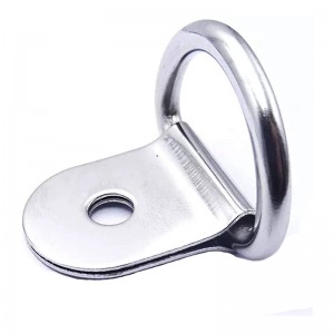 Pequeñas corbatas de anillo de acero, anillos D anillo de anclaje de anclaje para cargas en camión de carretillas, remolques de carga de barcos RV