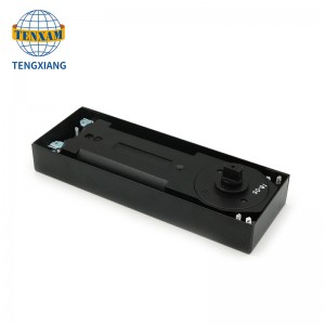 Puerta de cristal más cerca de dos velocidades de piso hidráulico ajustable