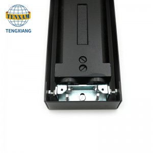 Puerta de cristal más cerca de dos velocidades de piso hidráulico ajustable