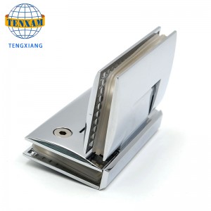 Aleación de zinc/stainless Steel 135 grados bisagra de ducha para baño de ducha Puerta de vidrio Clip