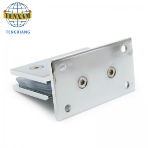 Aleación de zinc de gran precisión de alta calidad 304 Bronce biselado Bronce de biselados 90 grados Vidrio con bisagras