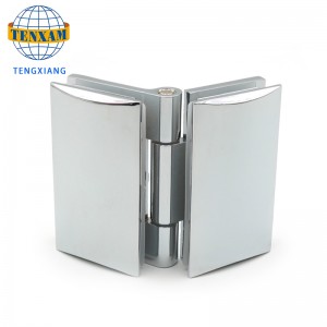 China Fabricante de alta calidad de vidrio para vidrio de 180 grados de aleación de zinc de la puerta de la ducha de la bisagra