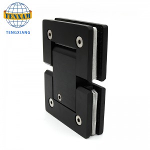 Cuarto de baño Bisagra de puerta de vidrionegro Ajuste Ducha Puerta de ducha Bisagra de pivote Bisagra sin marco