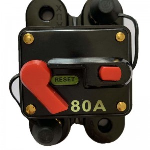 12V 24VDC Auto Car Bicicleta Circuito Estéreo Circuito Restablecimiento FUSE Inverter 60A 80A 100A 150A 200A 250A 300A Inicio Sistema solar Impermeable